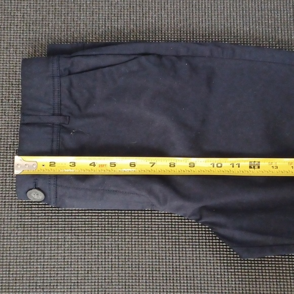 CHRISTOPHER BANKS blue capris pants. "Signature Comfort".  Size 4 - Picture 6 of 13